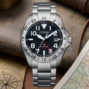 CITIZEN星辰 PROMASTER系列 GMT 光動能腕錶 推薦 送禮 畢業禮物 39.5mm / BJ7150-50E