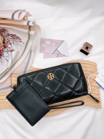 美國代購????臺灣現貨 Tory burch Willa 對開1+1拉鍊長夾