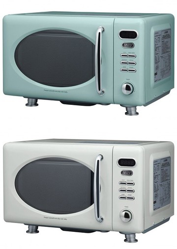 日本代購 空運 LADONNA Toffy K-DR1 復古風 微波爐 17L 美型 550W 解凍