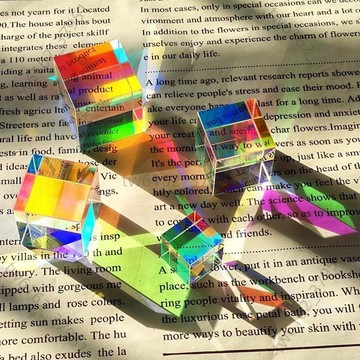 【臺灣有貨 免運】合色棱鏡太陽捕手立方體桌面擺件解壓玩具創意畢業生日禮物送女生