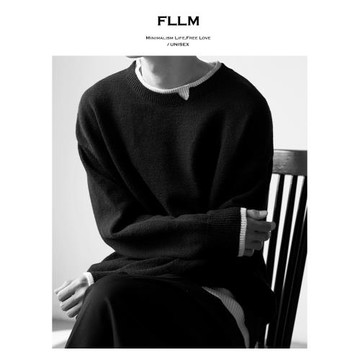 fllm 抵不過驚鴻一瞥 設計感腔調假兩件毛衣