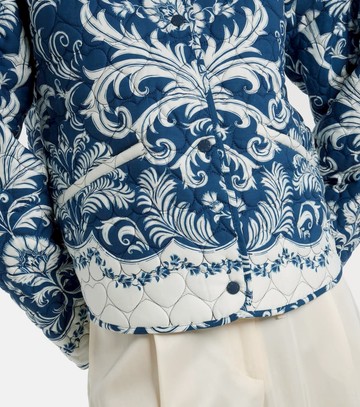 Farm Rio Printed quilted jacket