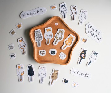 樣樣好物  貓貓防水貼紙