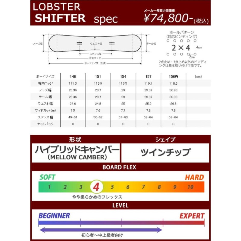 22-23 LOBSTER/ロブスター SHIFTER シフター メンズ レディース