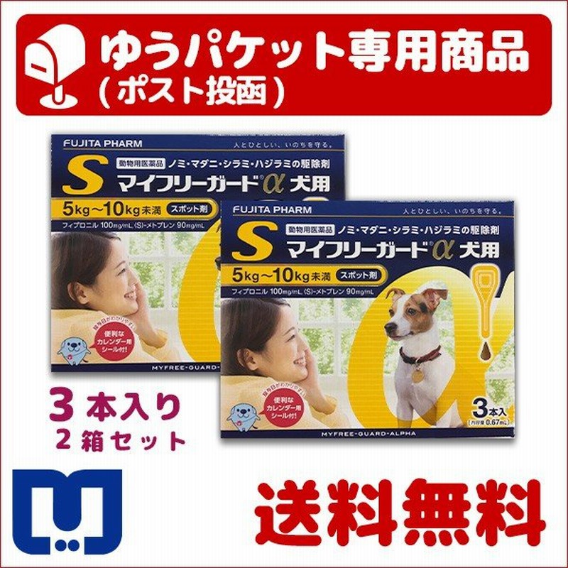 マイフリーガードα 犬用 S (5〜10kg) 3本入 2箱セット 動物用医薬品【A配送】 通販 LINEポイント最大0.5%GET |  LINEショッピング