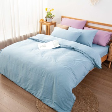 吸濕排汗3M科技天絲 / 兩用被床包枕套四件組 / 雲水藍