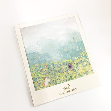 擦拭布/拭鏡布/眼鏡布/超細纖維/插畫/春季花田款