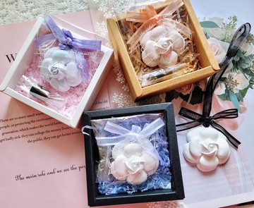 幻彩經典珍珠山茶花擴香石禮盒 小香風 活動禮 結婚小物 聖誕交換