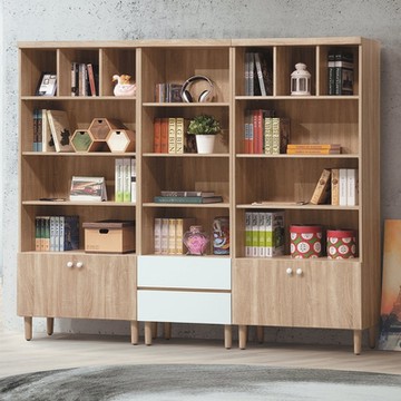 MUNA家居 瑪莉歐7.4尺書櫃組(全組) 220X32X185cm