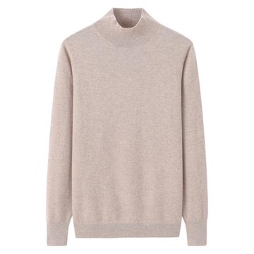 絨喆秋冬百搭素面打底衫毛衣毛衫女半高領小立領圓領羊絨衫E1843