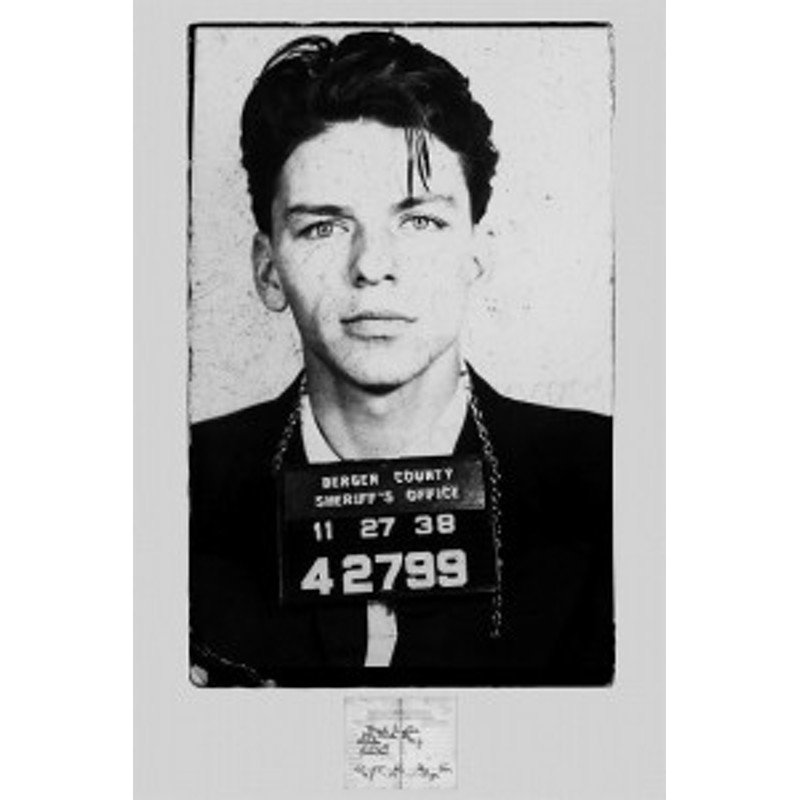 フランク・シナトラ ポスター／Frank Sinatra Mugshot フレーム付