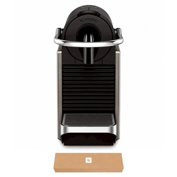 NESPRESSO Pixie 膠囊咖啡機 附咖啡膠囊 7顆  極致鈦  C62