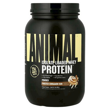 Animal, Isolate Loaded Whey Protein™ Powder, Frosted Cinnamon Bun, 2 lb (907 g)