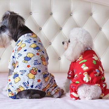 現貨+預購 寵物衣套腳狗狗衣服-秋冬可愛印花中小型犬寵物用品5色73ih5【獨家進口】【米蘭精品】