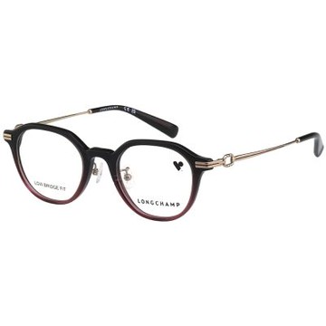 LONGCHAMP 光學眼鏡(黑色配紫色)LO2787LBJ