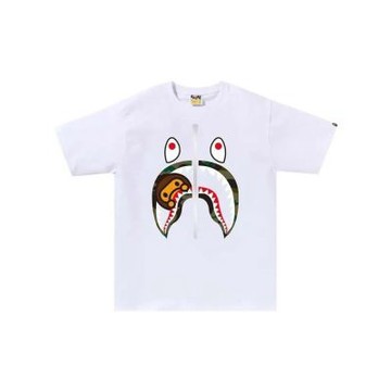 BAPE 1st Camo Milo Shark Tee 銀拉鍊 MILO迷彩鯊魚 短袖 白色 RAY-121