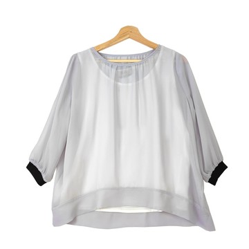 零碼出清✿優雅蠶絲印花上衣【F】