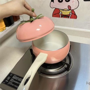 番茄多功能不粘鍋新款創意西紅柿造型多層底小奶鍋泡面鍋蒸鍋炒鍋