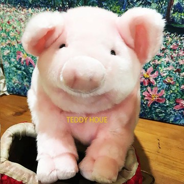 TEDDY HOUSE 【TEDDY HOUSE泰迪熊】泰迪熊玩偶公仔泰迪熊可愛招財胖胖粉紅豬特大