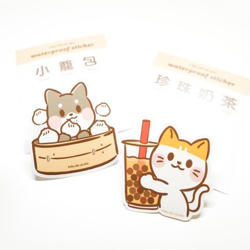 防水亮面貼紙 - 台灣美食系列