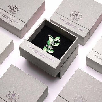 達爾文的植物標本系列胸針(7款)