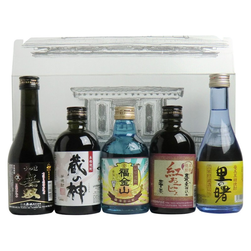 本坊商店 本格焼酎呑み比べ ミニボトル5本セット | LINEショッピング