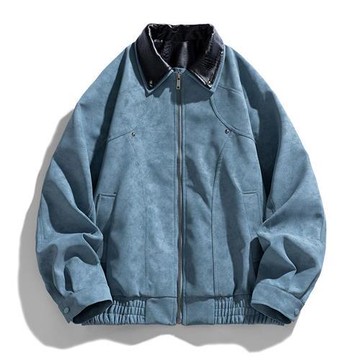 【巴黎精品】現貨+預購 美式皮衣外套立領夾克薄外套秋冬商務簡約上衣大碼休閒男裝-復古男外套4色a1lc30