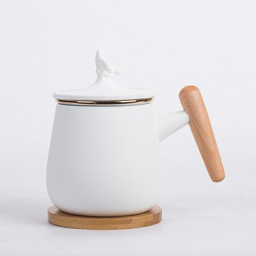 馬克杯陶瓷帶蓋過濾辦公室大容量刻字泡茶杯子茶水分離定制logo