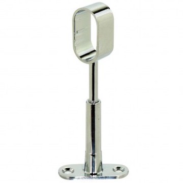 15x30mm 鋅合金橢圓中管 鍍鉻 1支/袋