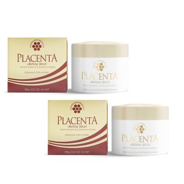 澳洲 Golden Hive 胎盤素蜂王漿綿羊霜含維他命E 2入組100g