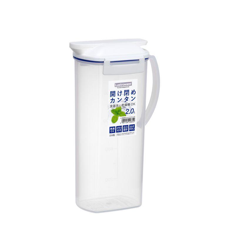 麦茶ポット 冷水筒 フェローズワンプッシュ 2.0L K-1266 WH