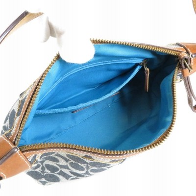 コーチ COACH アクセサリーポーチ シグネチャー キャンバス ブラック