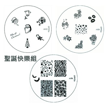 Konad指甲彩繪圖案版聖誕快樂組