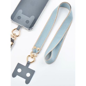 原創手機掛繩女掛脖夾片萬能鑰匙帶子殼外賣斜挎可背鏈條手腕繩子