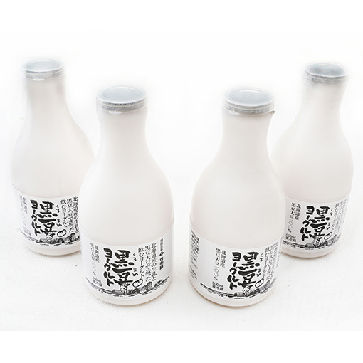 北海道産 黒豆ヨーグルト（飲むヨーグルト）500ml×4本