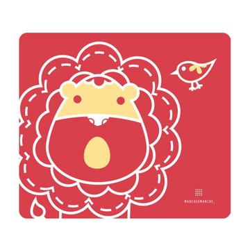 MARCUS & MARCUS 動物樂園矽膠餐墊-獅子(紅)
