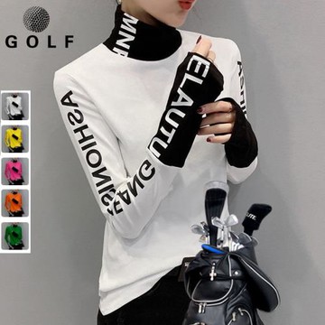 高爾夫女裝長袖T恤春秋冬保暖高彈力打底衫保暖衣 Golf球衣服裝女