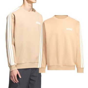 Adidas St Sports Crew 男款 奶茶色 亞規 大學T 長袖 KC2849
