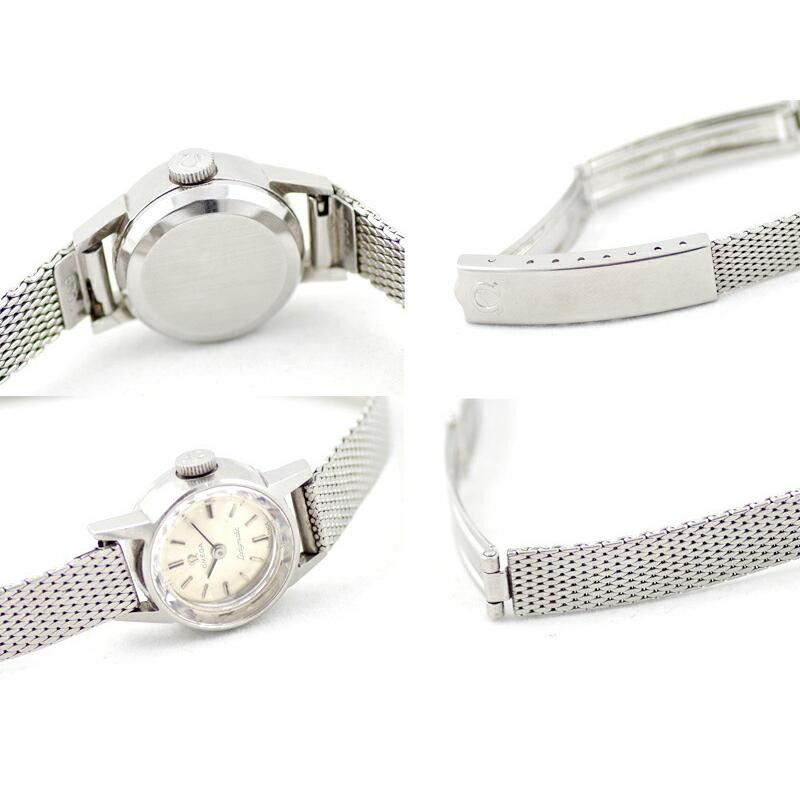 希少品 OMEGA オメガ Ladymatic レディーマチック 551.004 Cal.661 24石 カットガラス シルバー レディース デヴィル  自動巻き アンティーク ヴィンテージ | LINEブランドカタログ