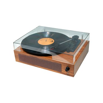 現貨跨境防塵蓋電唱機復古留聲機黑膠唱片機藍牙音箱一體禮品擺件【Snowbelle優選】