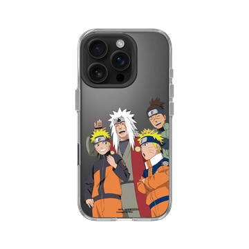iPhone 16 Pro Clear Case（相機按鈕） 透明 - 火影忍者 Naruto - 鳴人&自來也&伊魯卡老師