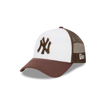 NEW ERA 男女 9FORTY AF 卡車帽 EARTHTONES WORLD SERIES 紐約洋基 白/核桃 NE60428404