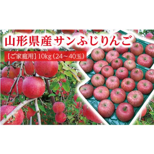 ふるさと納税 山形県 《先行予約 令和5年度発送》山形県産のサンふじりんご10kg（24〜40玉） FSY-0409