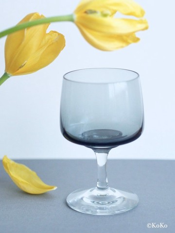 【Vintage】丹麥 藍灰色雞尾酒杯 (white wine)