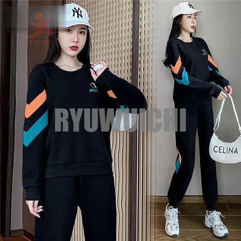 ジャージ スウェット レディース セットアップ 上下セット 大きいサイズ 長袖 ジョガーパンツ カジュアル トレーニング ランニング スポーツウェア 部屋着 通販 Lineポイント最大0 5 Get Lineショッピング