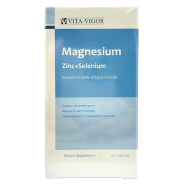 [維格VITA-VIGOR] 舒鎂膠囊 90粒  鎂Mg、鋅Zn、硒Se