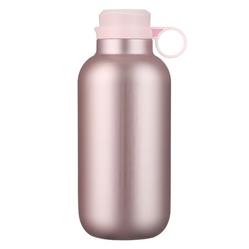 EQURA 一克拉 戶外保溫杯 含背帶 450ml 杯身材質: 內膽SUS316不鏽鋼 外膽SUS304不鏽鋼  櫻花粉  1個