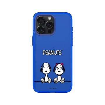 iPhone 15 Pro Max Clear 激光藍 - 史努比 Snoopy - With Belle