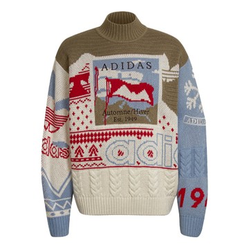 adidas originals Unisex Xmas Jumper Half Turtleneck Sweater Multicolor