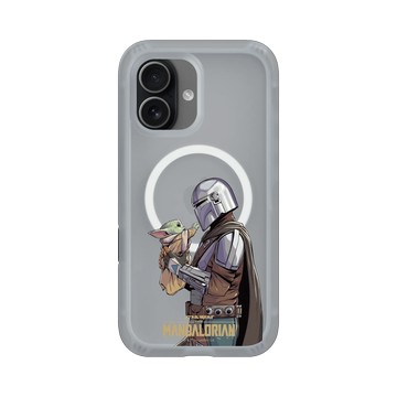 iPhone 17 AirX 流變灰 - Star Wars - The Mandalorian - 曼達洛人 - 曼多抱著古古
